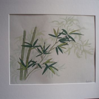 Peinture intitulée "bambous" par Monique Copolata, Œuvre d'art originale, Autre