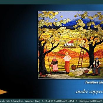 Malarstwo zatytułowany „Premieres Olives” autorstwa Andre Copens, Oryginalna praca