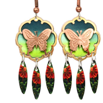 Ремесла под названием "Colorful Butterfly…" - Jenn Webb, Подлинное произведение искусства, Ювелирные изделия