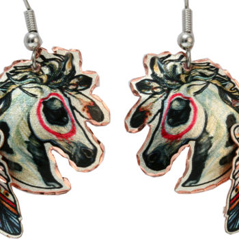 Artisanat intitulée "Horse with Dangle F…" par Jenn Webb, Œuvre d'art originale, Bijoux