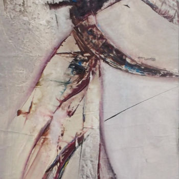 Painting titled "Empreintes" by Coralie Giboz, Original Artwork, Acrylic