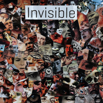 Collages getiteld "Invisible" door Corentin Cordier, Origineel Kunstwerk, Collages