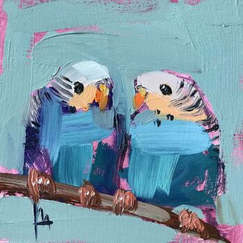 Картина под названием "Birds" - Corey S Ribotsky, Подлинное произведение искусства, Акрил