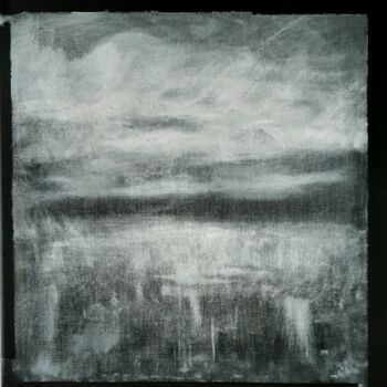 Painting titled "White in black2" by Cori  Schubert, Original Artwork, Acrylic Mounted on Wood Stretcher frame