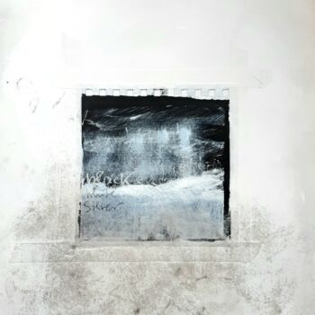 Malerei mit dem Titel "Black, White, Silver" von Cori  Schubert, Original-Kunstwerk, Acryl