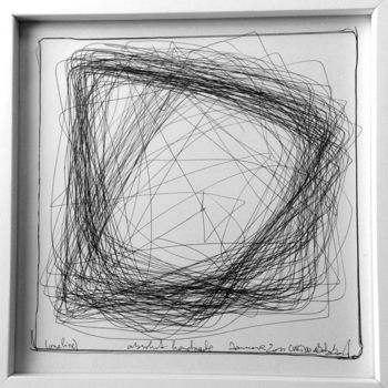 Dessin intitulée "drawing-oneline" par Cori  Schubert, Œuvre d'art originale, Encre