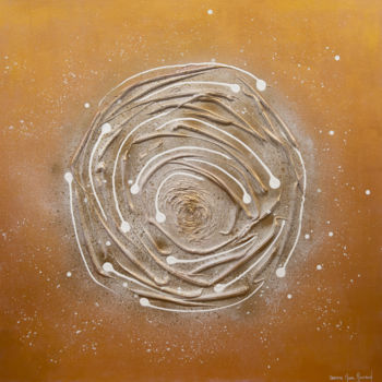 Peinture intitulée "La Rose des sables" par Corinne Mure-Ravaud, Œuvre d'art originale, Acrylique