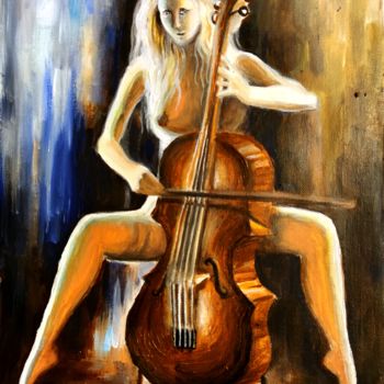 Painting titled "Sweet love song" by Corina Chirila, Original Artwork, Acrylic