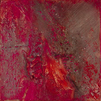 Ζωγραφική με τίτλο "2006-Rouge-huile—30…" από Corine Sylvia Congiu, Αυθεντικά έργα τέχνης, Λάδι