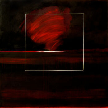 Painting titled "2011-06-Tornade et…" by Corine Sylvia Congiu, Original Artwork, Acrylic Mounted on Wood Stretcher frame