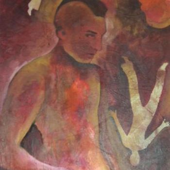Painting titled "Mes Robert : De Niro" by Corine Belec, Original Artwork