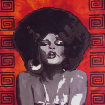 Painting titled "Betty davis" by Corine Belec, Original Artwork