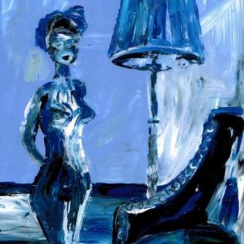 Pittura intitolato "femme nue n° 32" da C Yù, Opera d'arte originale