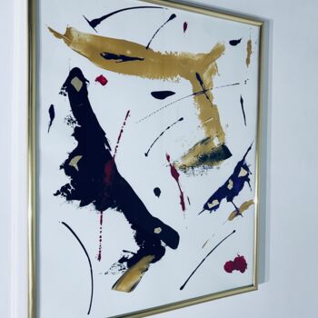 Schilderij getiteld "sakura" door Corinne Boismaigre (art_boismaigre), Origineel Kunstwerk, Acryl Gemonteerd op Frame voor h…