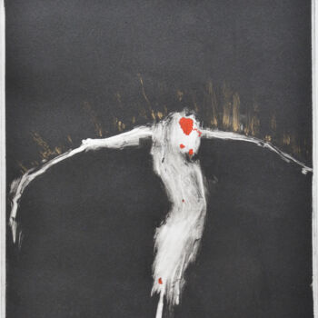 Incisioni, stampe intitolato "Sepy" da Corinne Cesca, Opera d'arte originale, Monotipo