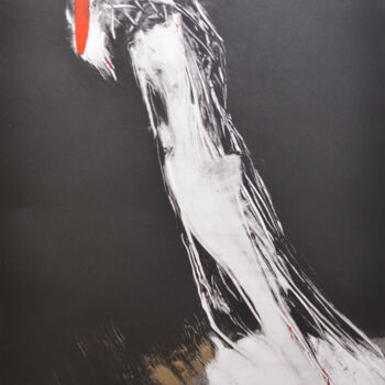 Gravures & estampes intitulée "Hambou" par Corinne Cesca, Œuvre d'art originale, Monotype