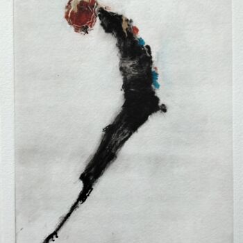 Gravures & estampes intitulée "Fida" par Corinne Cesca, Œuvre d'art originale, Monotype