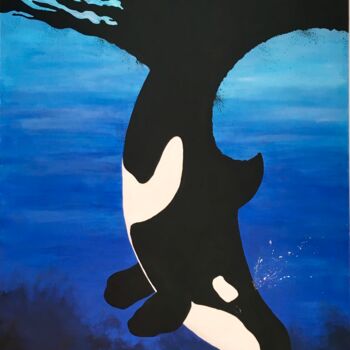 Картина под названием "Belle orque !" - Corinne Delorme (Lagrandeco), Подлинное произведение искусства, Акрил