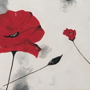 Peinture intitulée "Belles au vent ! Co…" par Corinne Delorme (Lagrandeco), Œuvre d'art originale, Acrylique