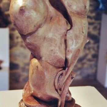 Sculpture titled "Racine" by Corinne Le Drean, Original Artwork