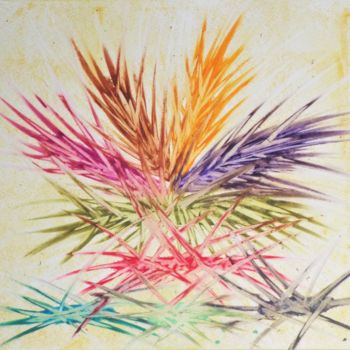 Dibujo titulada "Epi Coloré" por Cfel, Obra de arte original, Pastel