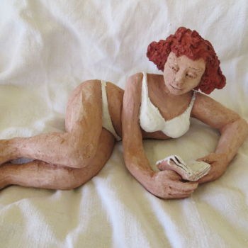 雕塑 标题为“detente” 由Corinne Pleindoux, 原创艺术品, 粘土