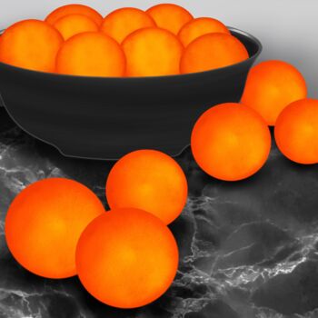 Digital Arts titled "Sweet Orange" by Corinne Thompson, Original Artwork, Digital Painting