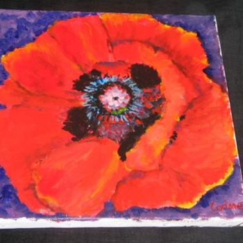 Painting titled "coquelicots2" by Coco, Original Artwork