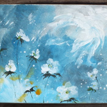 Pintura titulada "Fleurs" por Corinne Lasséré, Obra de arte original, Acrílico