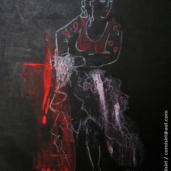 Pintura intitulada "Bailarina de Flamen…" por Corinne Misiri, Obras de arte originais