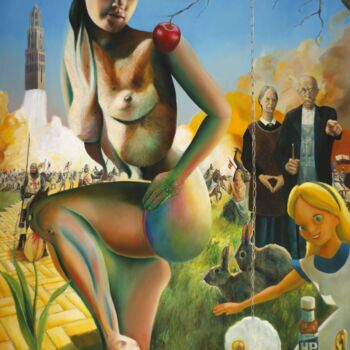 Schilderij getiteld "The Revelation of B…" door Corné Akkers, Origineel Kunstwerk, Olie