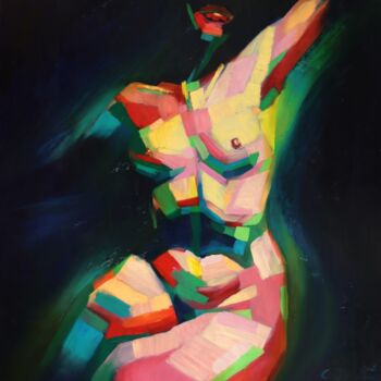 Cubistic Sitting Nude (2014)