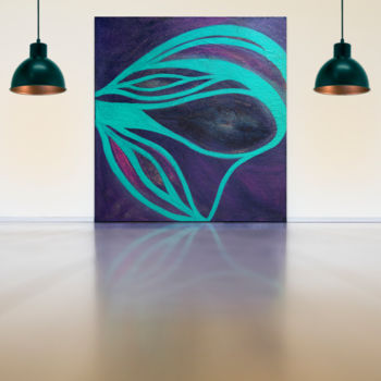 Pintura intitulada "Wild Amethyst" por Cornelia Petrea, Obras de arte originais, Acrílico