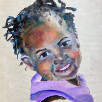 Peinture intitulée "The Smile" par Cornelie Wolff, Œuvre d'art originale, Huile