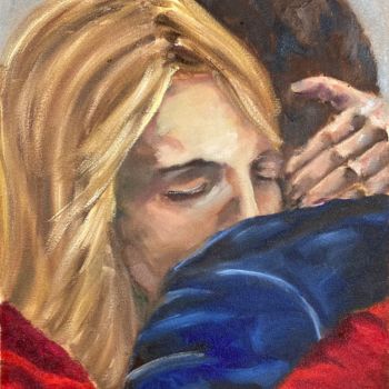 Pittura intitolato "The Embrace" da Cornelie Wolff, Opera d'arte originale, Olio