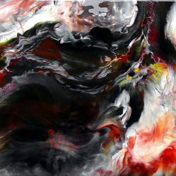 Pintura intitulada "abstraction de pois…" por Charles Cornil, Obras de arte originais, Outro