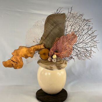 Скульптура под названием "HYPOCAMPE" - Corol, Подлинное произведение искусства, Дерево