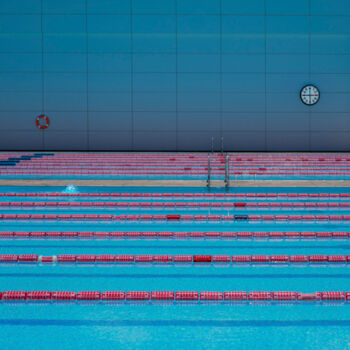Photographie intitulée "Le nageur" par Corpron, Œuvre d'art originale, Photographie numérique