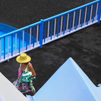 Фотография под названием "Charco azul" - Corpron, Подлинное произведение искусства, Цифровая фотография