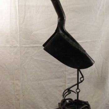 Sculpture intitulée "butor" par Philippe Affagard, Œuvre d'art originale, Métaux