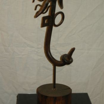 Sculptuur getiteld "monocle impudique" door Philippe Affagard, Origineel Kunstwerk, Metalen