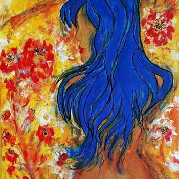 Painting titled "♥ SWEET GIRL ♥ 286NU" by Françoise Lanfroy-Rancurel, Original Artwork, Other