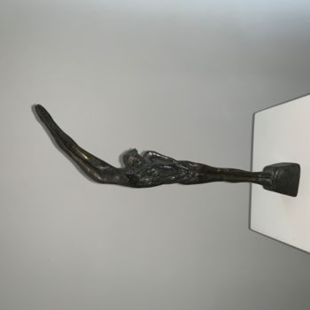 Sculpture titled "Acrobatenduo" by Corry Ammerlaan, Original Artwork, Bronze