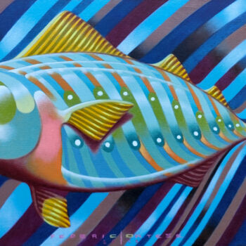 Pintura intitulada "Little fish" por Federico Cortese, Obras de arte originais, Óleo