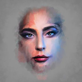 Digital Arts titled "Gaga" by Cory Foss, Original Artwork, Digital Painting