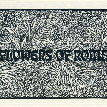 Artcraft titled "THE FLOWERS OF ROMA…" by Cosimo Amedeo Eliodoro, Original Artwork