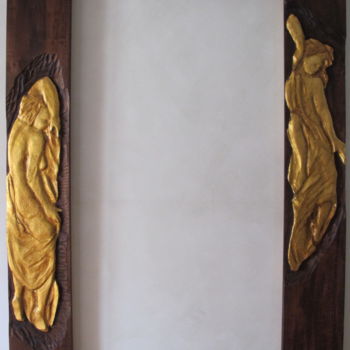Artesanato intitulada "Cornice Figure" por Cosimo Mai, Obras de arte originais