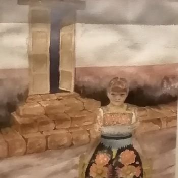 Pintura titulada "Cheli" por Cosme Almada, Obra de arte original, Acuarela