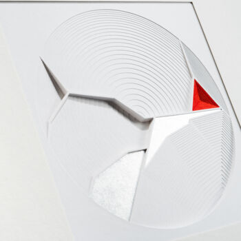 "PS-1C" başlıklı Heykel Cosmin Adam tarafından, Orijinal sanat, Kâğıt Alüminyum üzerine monte edilmiş