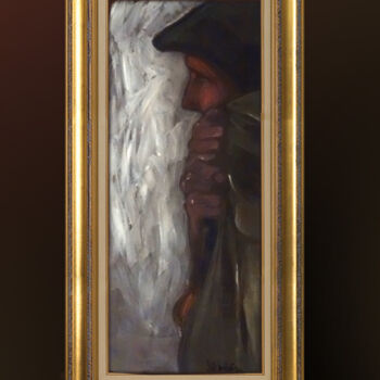 Painting titled "old woman" by Cosmin Tudor Sirbulescu, Original Artwork, Oil